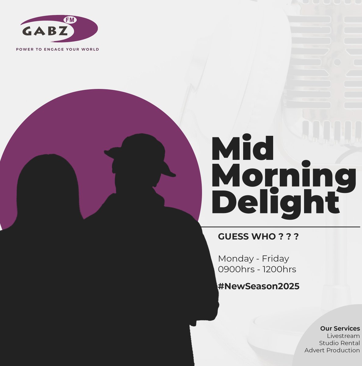 Get ready to tune in to the all-new, revamped #MidMorningDelight with your NEW hosts!

Who do you think will be the next host?

#Newseason2025
#PowerToEngageYourWorld