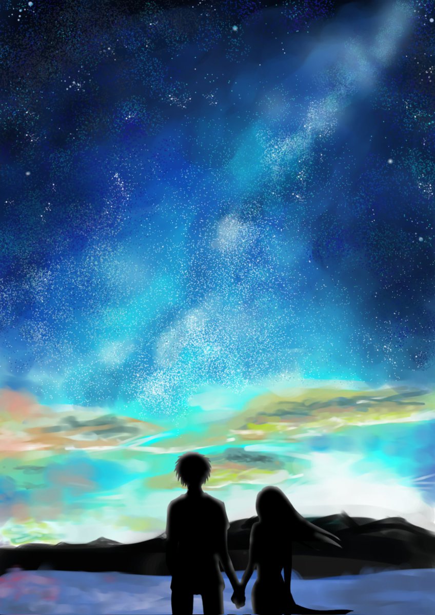 6uxtT's tweet photo. 過去絵で七夕に便乗🎋✨

新しく描こうと思ったけどお子の試合遠征と趣味の剣道お稽古（今月末昇段審査に向けて）、人手不足で社畜と、なんかよく分からんけど検診で貧血ひっかかって描けず…⊙⁠.⁠☉💧

願わくは健康と休養が得られますように🎋
あ、あと剣道昇段しますように！🙏（切実）
#七夕 https://t.co/81kw0o2bmc