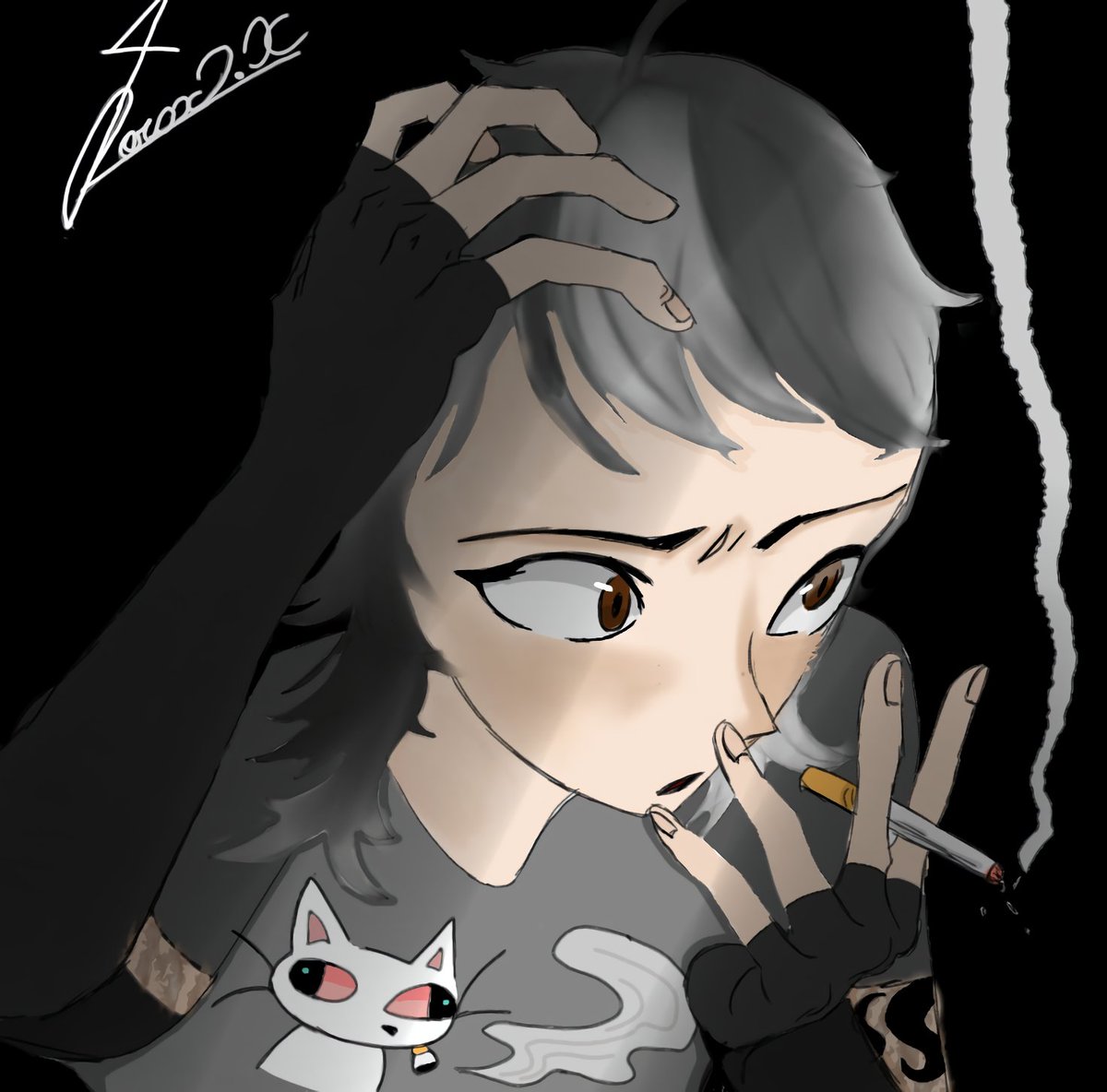 ALoraxartss's tweet image. Terminei outra arte da Agatha, finalmente desenhei minha própria oc (dois jeitinhos aí pra vcs)