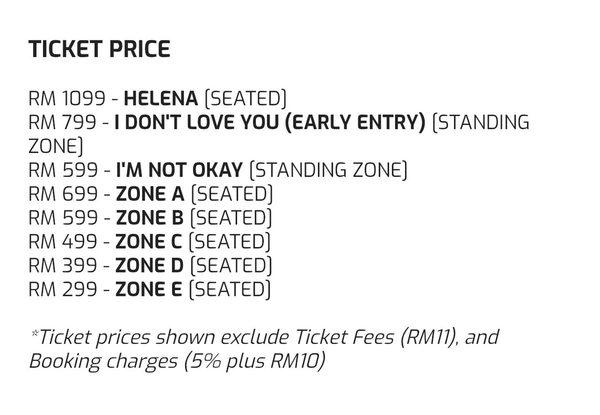 inazallya's tweet image. MCR MALAYSIA TICKETING AND PRICE

11 July. Starting from RM299