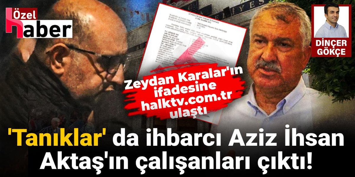 Halk TV (@halktvcomtr) on Twitter photo 📌 Adana Büyükşehir Belediyesi Başkanı Zeydan Karalar’ın emniyet ifadesine halktv.com.tr ulaştı
📌 Zeydan Karalar ile ilgili ifade veren 2 ‘tanık’, Aziz İhsan Aktaş’ın çalışanı çıktı
✒️ Haber: Dinçer Gökçe (<a href="/DinerGke/">Dinçer Gökçe</a>)
halktv.com.tr/gundem/zeydan-… 📌 Adana Büyükşehir Belediyesi Başkanı Zeydan Karalar’ın emniyet ifadesine halktv.com.tr ulaştı
📌 Zeydan Karalar ile ilgili ifade veren 2 ‘tanık’, Aziz İhsan Aktaş’ın çalışanı çıktı
✒️ Haber: Dinçer Gökçe (<a href="/DinerGke/">Dinçer Gökçe</a>)
halktv.com.tr/gundem/zeydan-…