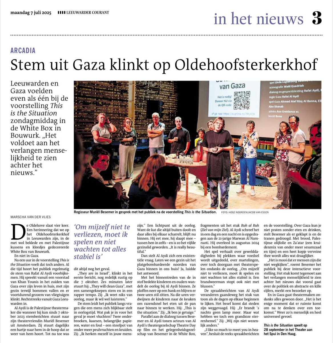 noardlik's tweet image. 7 oktober 2023 wordt genoemd in deze recensie. Niet als de dag van walgelijke terreurdaden in Israël door Hamas. Geen woord daarover. Niets. De @lc_nl heeft geen belangstelling voor de waarheid. @leondewinter @nausicaamarbe @_NIW_