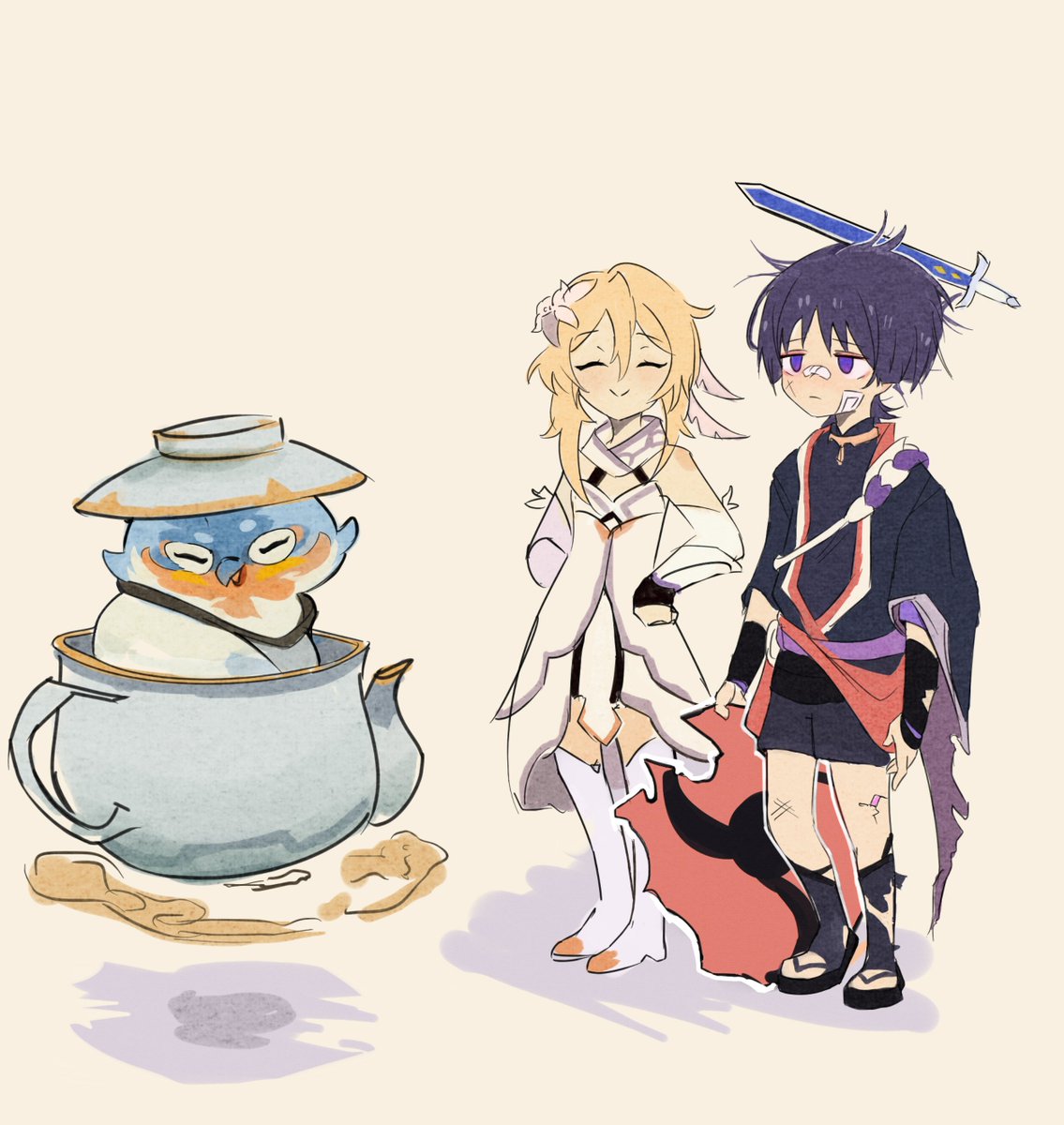 That awkward first time you bring your Scaramouche/Wanderer to the Serenitea Pot after throwing hands 😂
#scaramouche  #Lumine  #traveler #GenshinImpact #wanderer