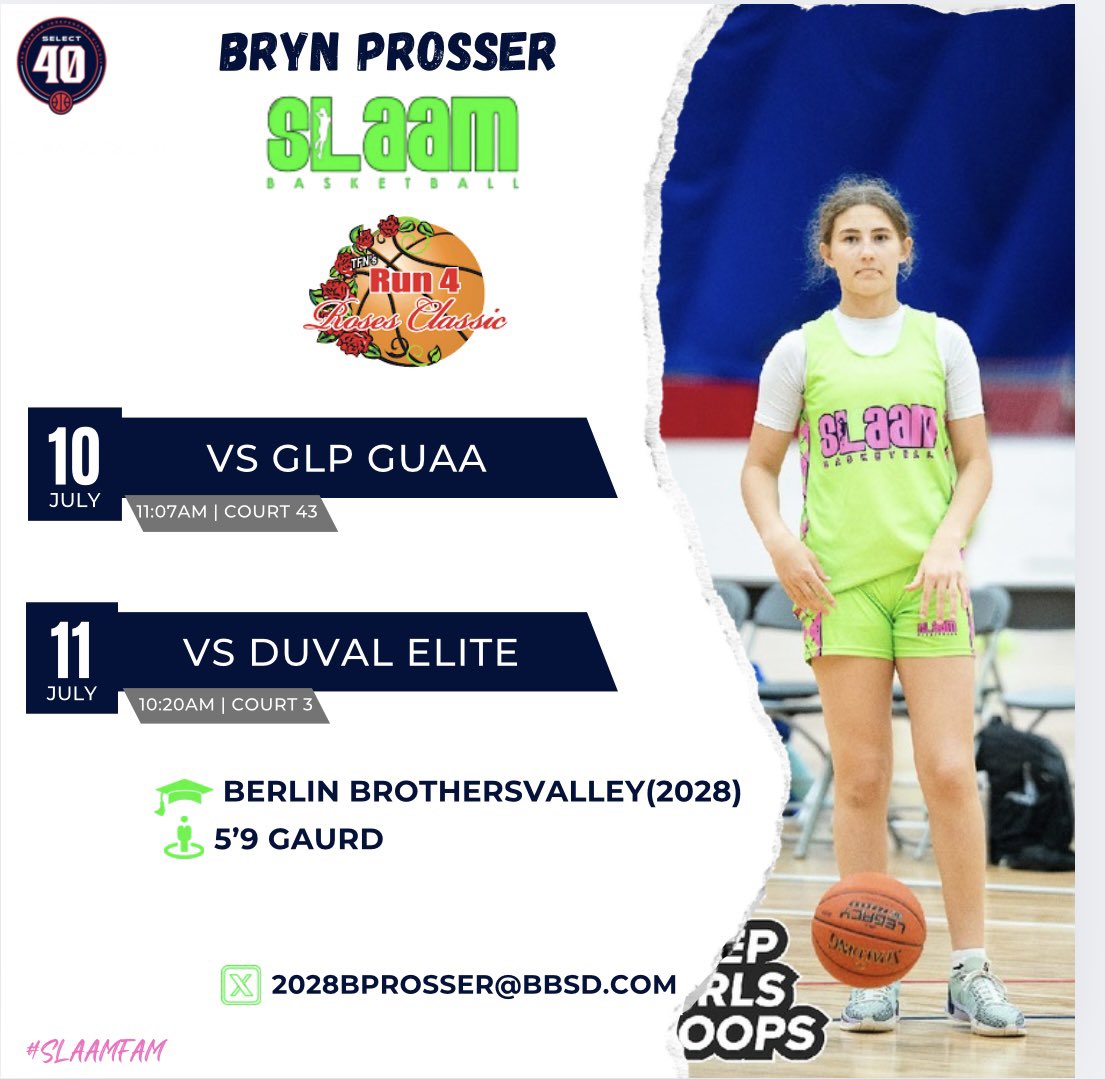 2028bprosser's tweet image. Come check out my team on Thursday and Friday at Run for Roses !!