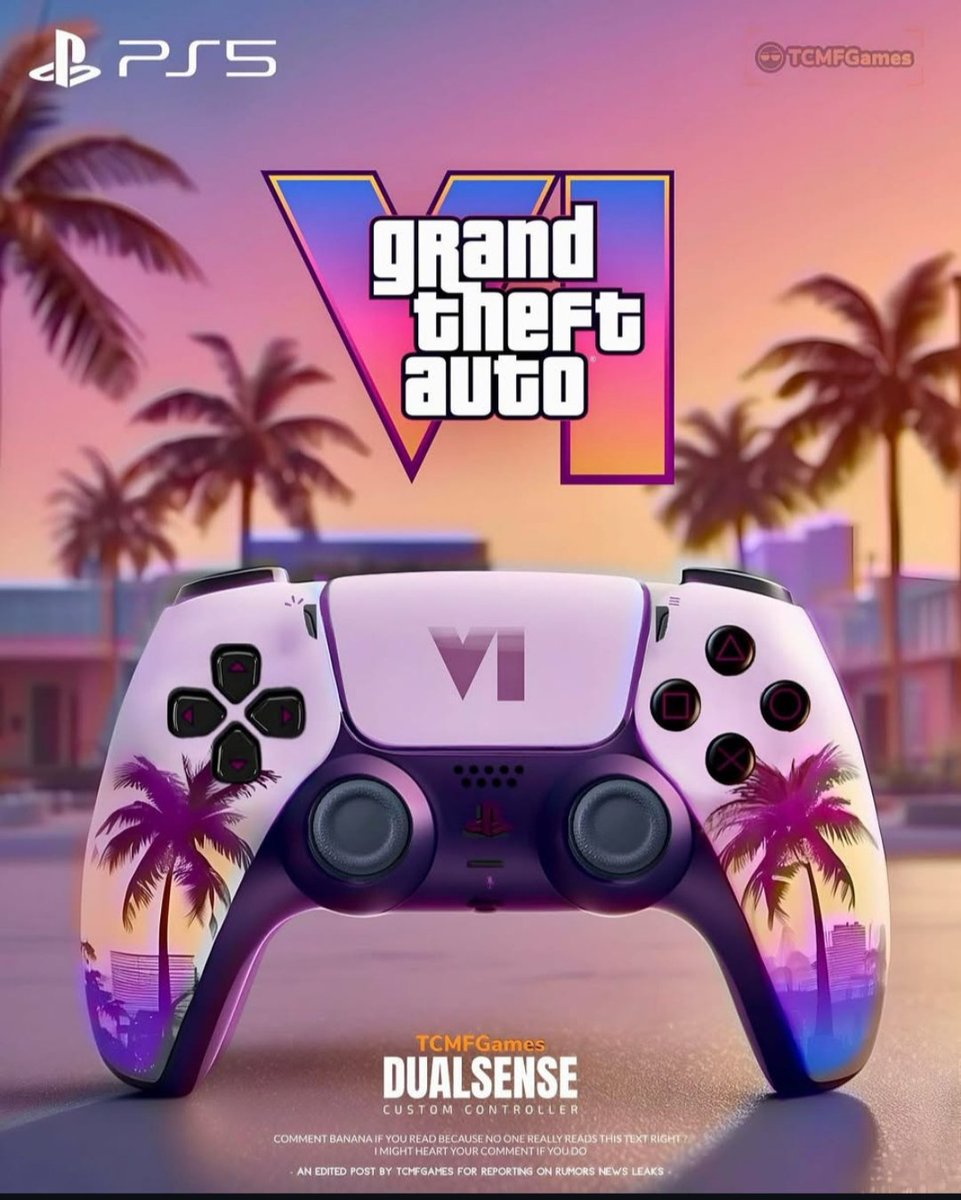PainkillerH20's tweet image. The GTA6 PS5 Collector's Edition Controller will be like $60 to $100 I will not be surprised 🗾🌊🌴🦩🌇🌃✈️🐎 #GTA #GTA6 #GTAVI