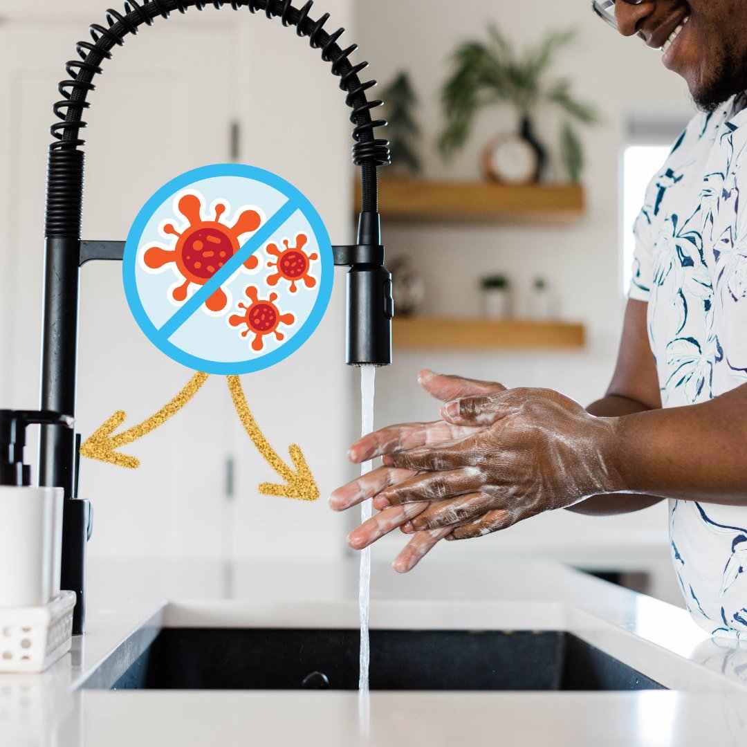 Everything you touch has germs that stay on your hands. Make clean hands a healthy habit everywhere you go so you don’t get sick. go.usa.gov/xV9TX #KeepHandsClean