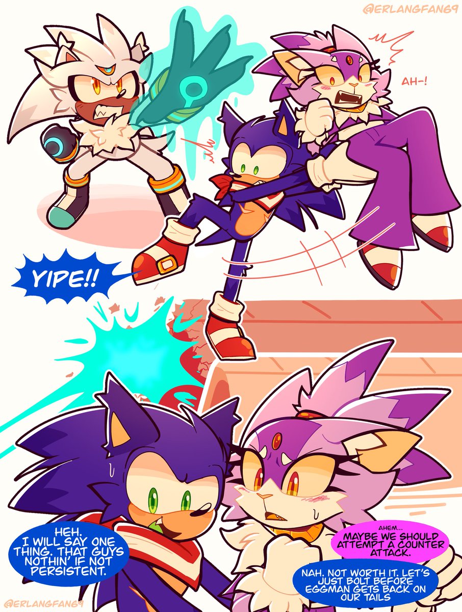 ErlangFan69's tweet image. Recently finished playing Sonic 06 so I thought I’d draw my 06 AU! Been a while since I’ve drawn it anyways hehe.
#Sonaze
