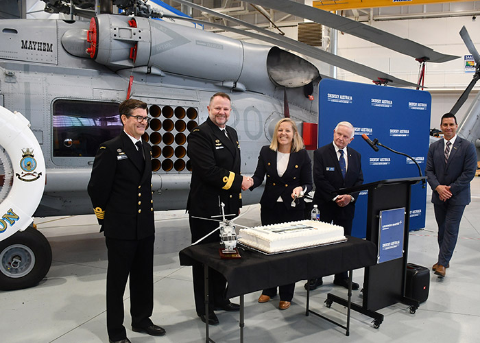 Australia in Space (@aus_in_space) on Twitter photo 50K flying hours for MH-60R Seahawk Fleet... Read more: spaceanddefense.io/50k-flying-hou…
<a href="/Australian_Navy/">Royal Australian Navy</a> #MH60R #Seahawk_fleet #SikorskyAustralia <a href="/LockheedMartin/">Lockheed Martin</a> #logistics #aircraft #warfare #partnership 50K flying hours for MH-60R Seahawk Fleet... Read more: spaceanddefense.io/50k-flying-hou…
<a href="/Australian_Navy/">Royal Australian Navy</a> #MH60R #Seahawk_fleet #SikorskyAustralia <a href="/LockheedMartin/">Lockheed Martin</a> #logistics #aircraft #warfare #partnership