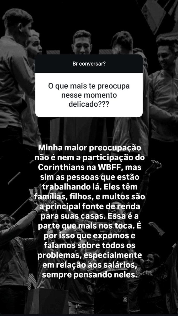 torcidassccp's tweet photo. Quando falamos em salários, é nisso que devemos pensar! Nas famílias que dependem desse dinheiro e que não conseguem se manter com três ou quatro meses sem recebê-lo.
Parem de buscar apenas likes e comentários e tenham a humildade e a compaixão de pensar no outro!
#foracds https://t.co/YJZUk0sfur