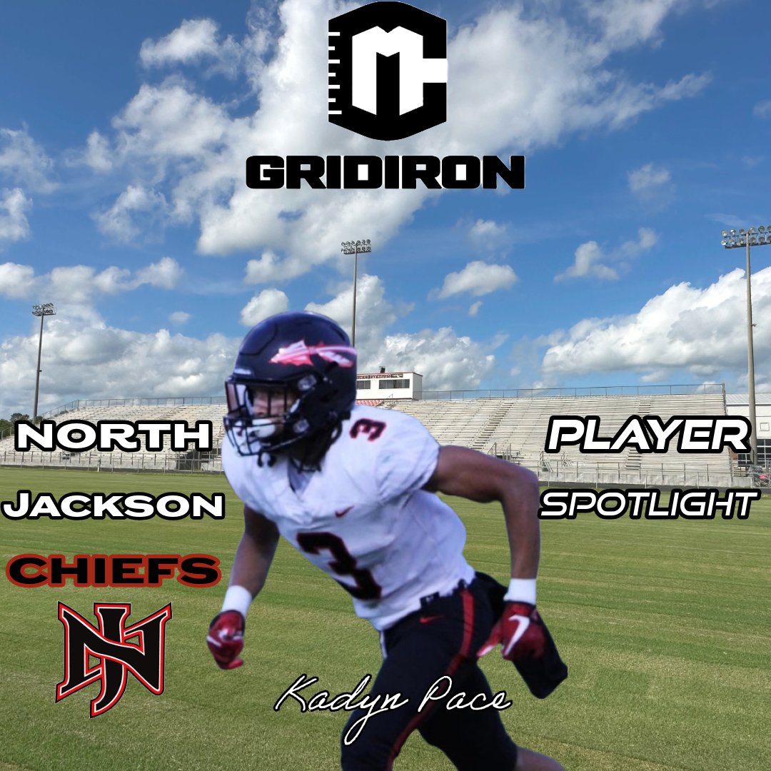 CM Gridiron Player Spotlight
Presented By: Family First Medicine, LLC

🔥 CM Gridiron Player Spotlight: Kadyn Pace 🔥

Kadyn Pace is locked in and ready to help lead the North Jackson Chiefs into a strong season this fall.

🏈 Position: Defensive Back
🎓 Class: Senior
🏆 Team