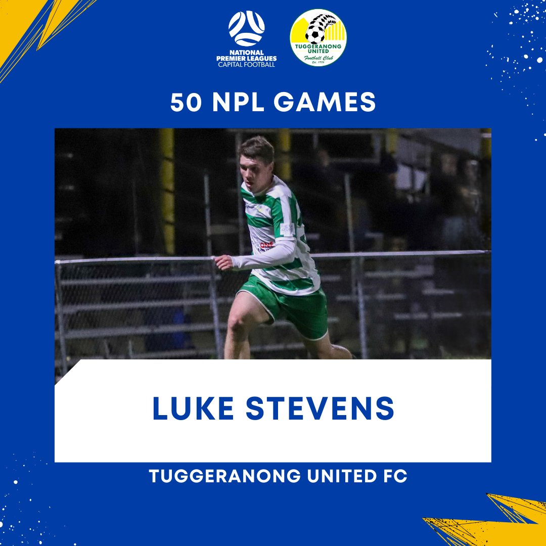 MILESTONE

Congratulations to Tuggeranong United's Luke Stevens on having played 50 NPL games!

#GameOn #NPL25