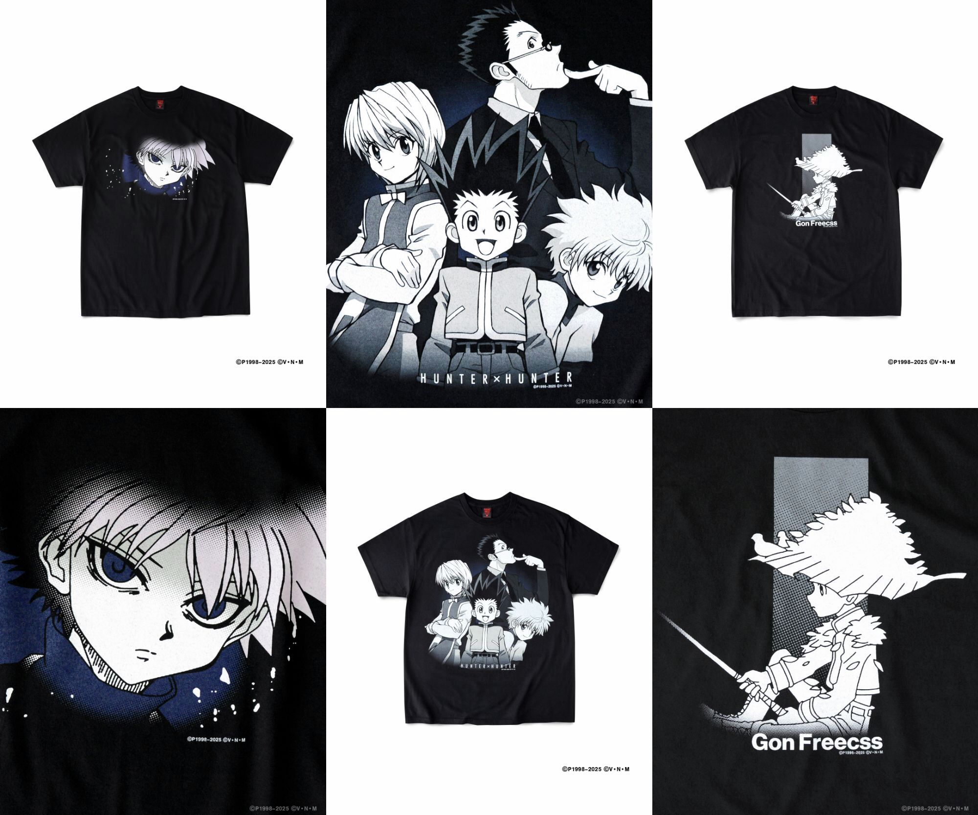 Geeks Rule x HUNTERxHUNTER カルテット Tシャツ