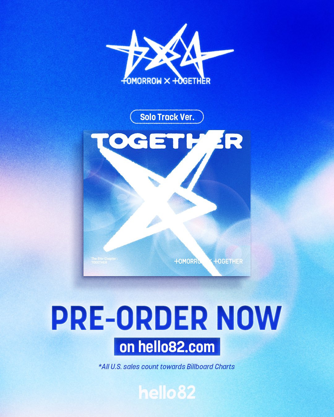 TXT アルバム TOGETHER solo track 未開封 5形態 ×1① TXT - The Star Chapter: TOGETHER (Solo Track Ver.) (5