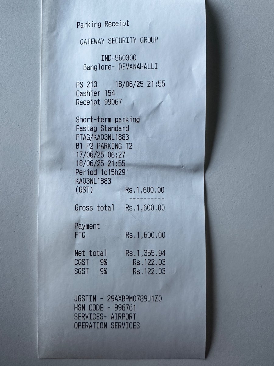 ashishlaguna's tweet photo. @Tejasvi_Surya Bengaluru Airport recently hiked the parking fees by a substantial amount. Not only are we one of the few cities where citizens pay toll to access airport, but the parking is one of the most expensive as well. Kindly look into this. https://t.co/pQsYmngnVt