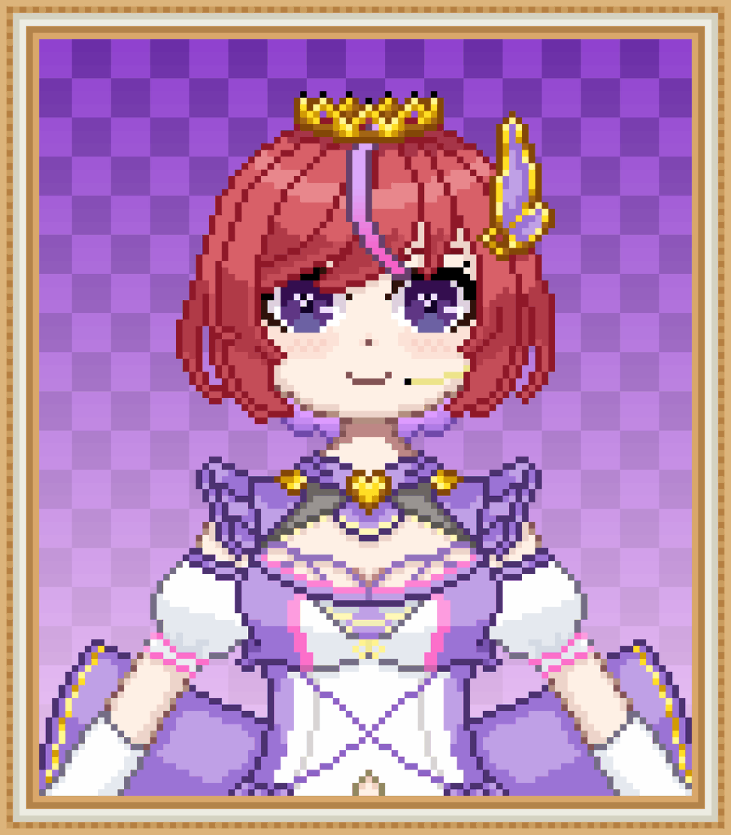 saulegend24's tweet photo. Aquí os presentamos un pequeño retrato de nuestra querida princesa idol vtuber ( ̄▽ ̄)✧
Vtuber: @AnniePrincessu
Práctica de dibujo y/o animación de personaje medio cuerpo o algo así
#PrincessuArt #VtuberEs #pixelart https://t.co/0OiAUnHO8R