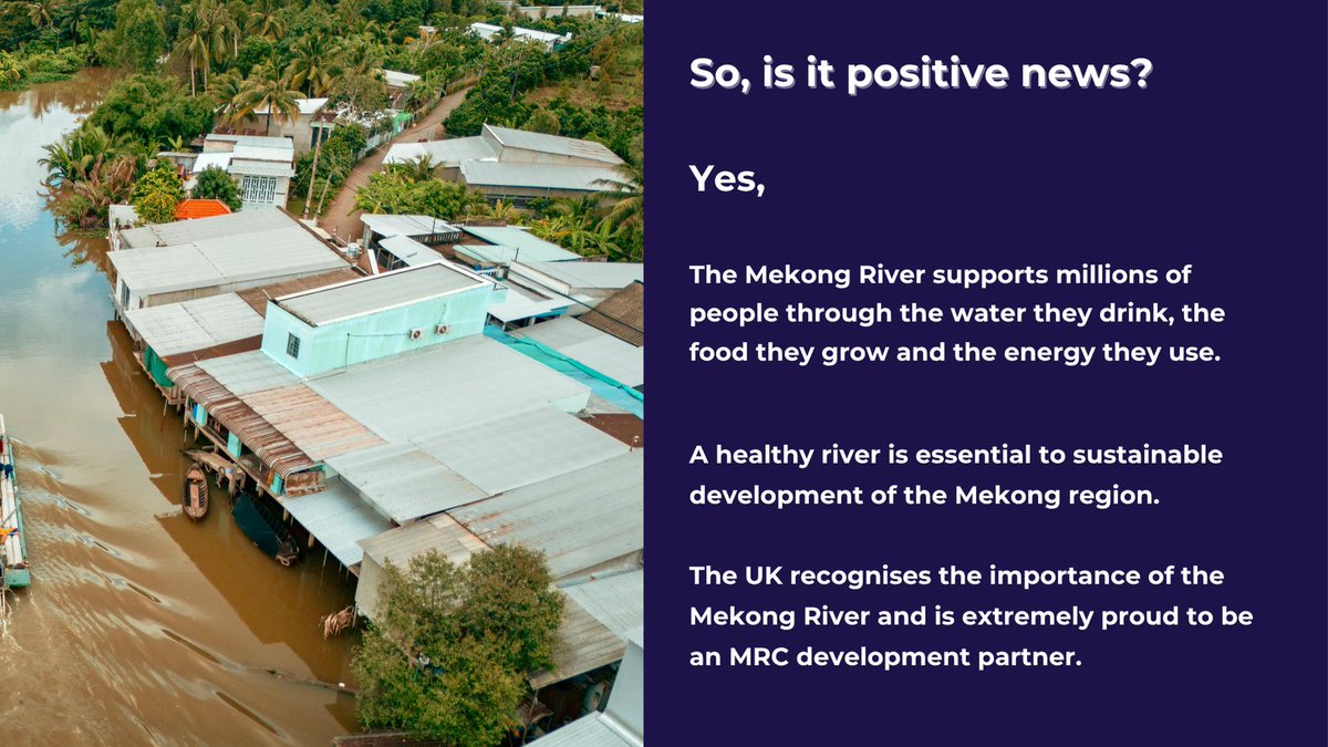 UKinLaos's tweet image. 🤝🏻 The UK was delighted to become a Development Partner of the @MRCMekong earlier this month, but what does that actually mean? scroll down to find out.

#DevelopmentPartners🇬🇧