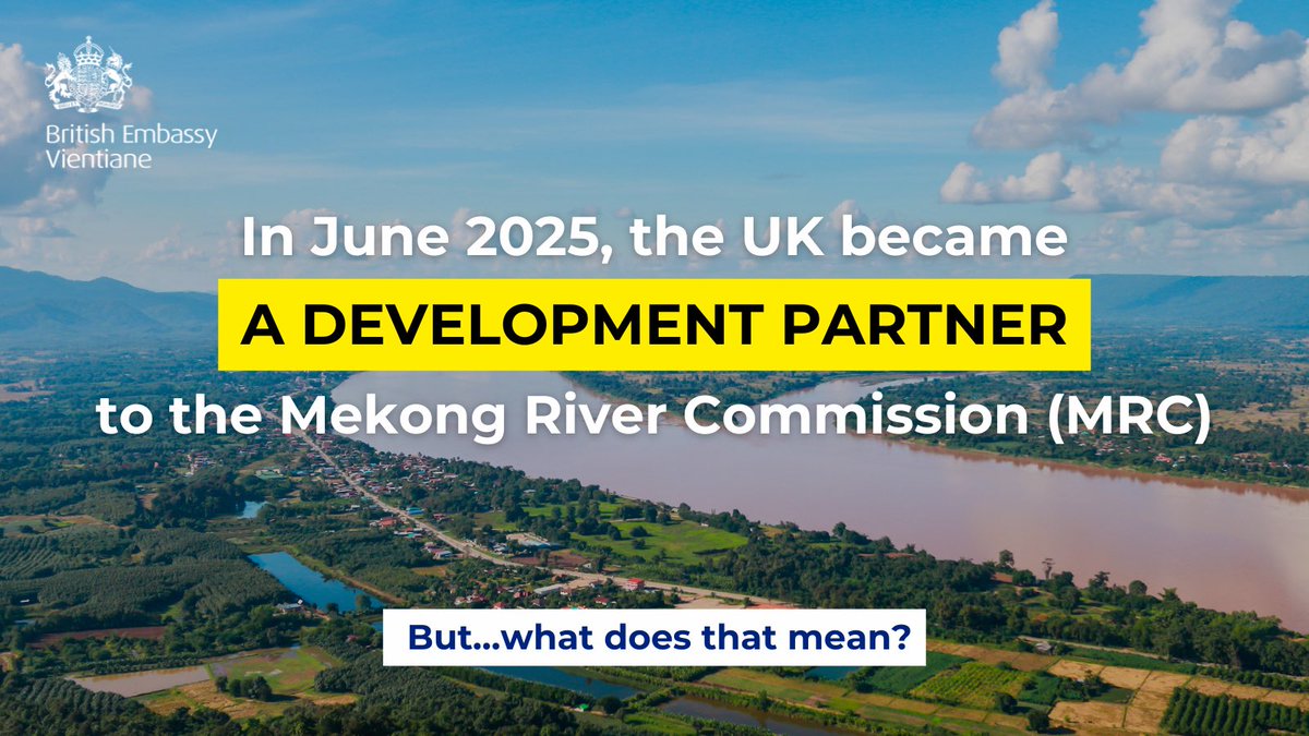 UKinLaos's tweet image. 🤝🏻 The UK was delighted to become a Development Partner of the @MRCMekong earlier this month, but what does that actually mean? scroll down to find out.

#DevelopmentPartners🇬🇧