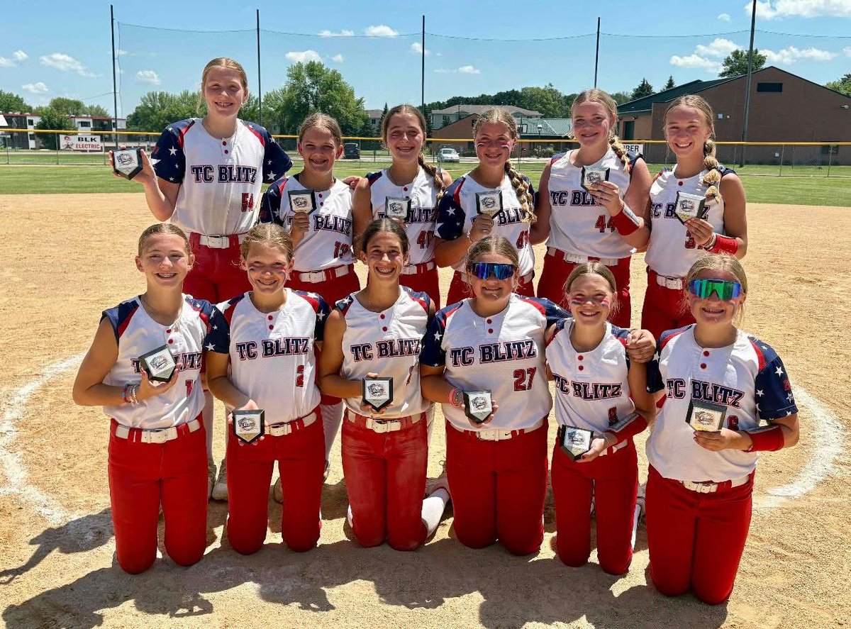TC Blitz 12u Martin took home 2nd place in the gold bracket at the Mankato Peppers Classic, going 7-1 on the weekend. #rollblitz 🥎🔴⚪️🔵🥎