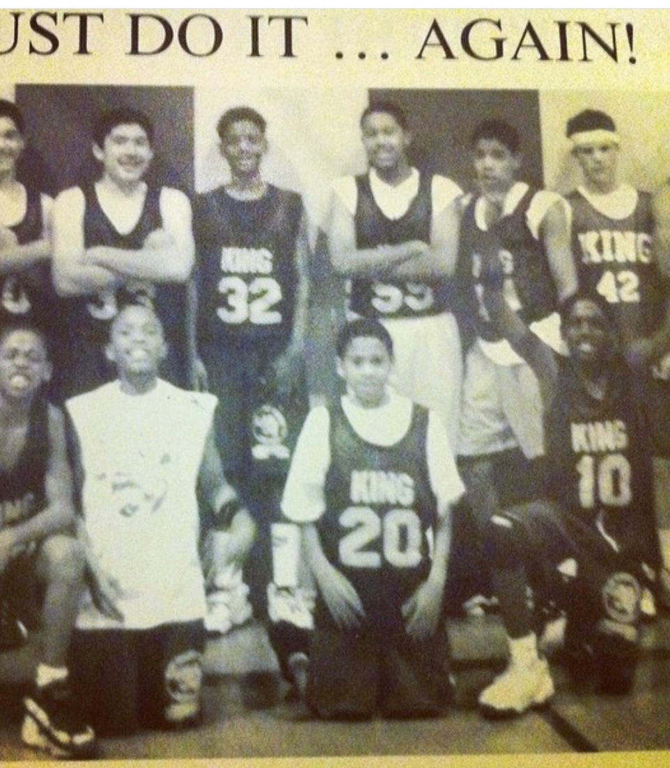 Remember in sixth grade when the English teacher said we couldn't talk unless we were as good as RJ Powell

Track jerseys and PE shorts lol