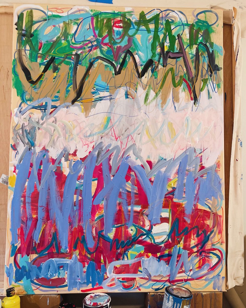 grageArtgallery's tweet image. Frequency no. 51- 2025/acrylic on canvas/ 36x48 inches #studioview #homedesign #ArtOfTheDay #abstractpainting #ArtCollectors