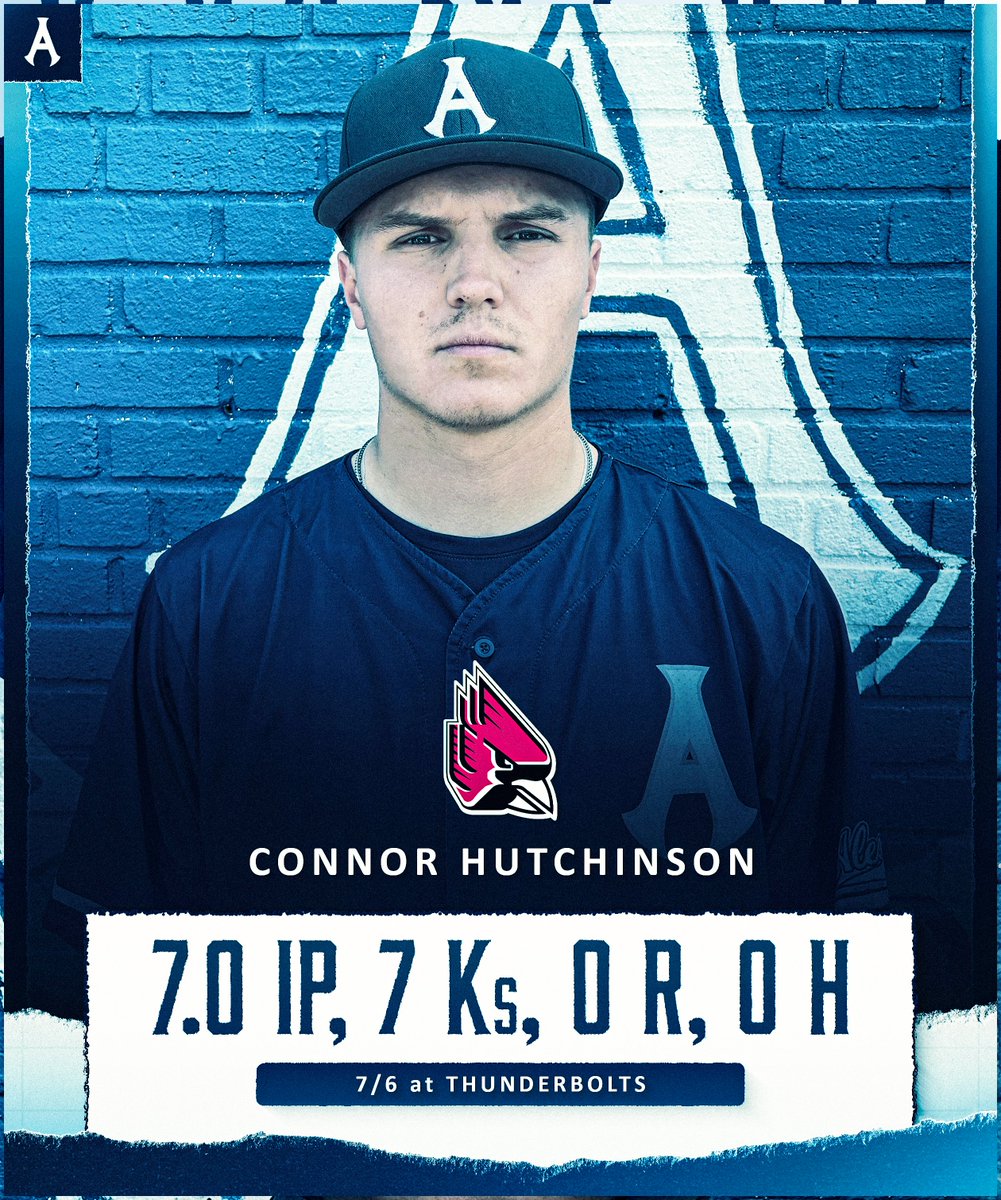 History made! First no-hitter in Alexandria Aces history! 💙🤍

What a night for RHP Connor Hutchinson (<a href="/BallStateBB/">Ball State Baseball</a>)! Hutchinson punched out seven in a seven-inning no-hitter vs. <a href="/TBolts_Baseball/">Silver Spring-Takoma Thunderbolts</a>! 🤯

#WhereLegendsBegin