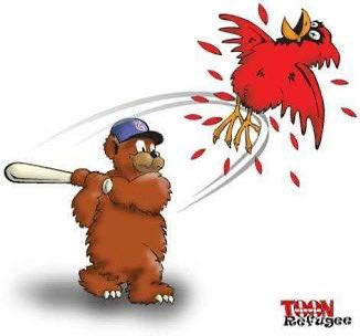 Cubs beat the Redbirds 11-0 and won the series! 

#flytheW