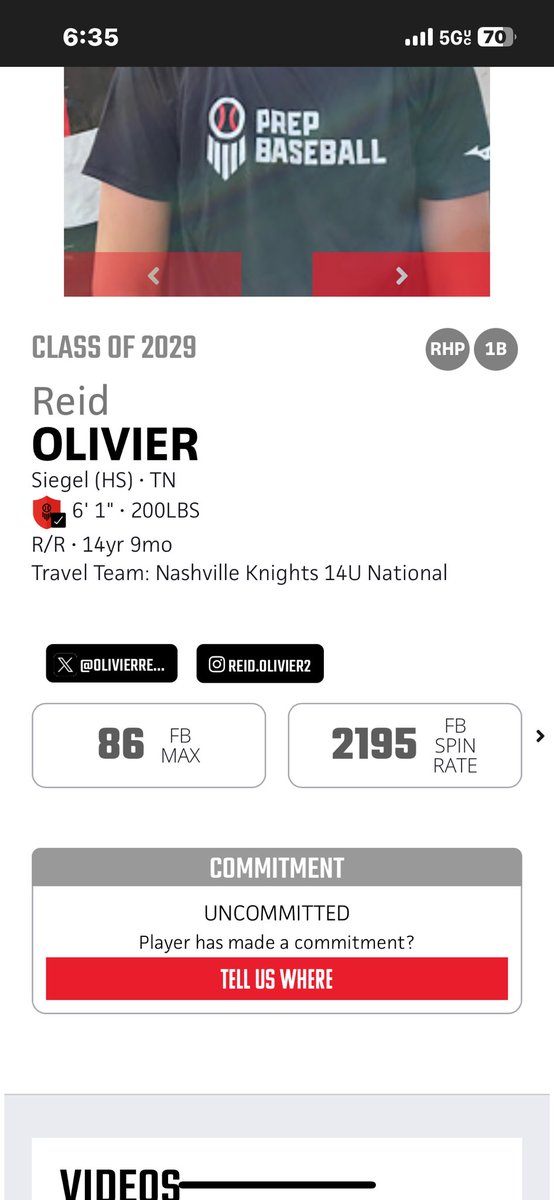 Reid Olivier (@olivierreid1) on Twitter photo New PR today down in <a href="/LakePointSports/">LakePoint Sports</a>
<a href="/KNIGHTS_BASEBTN/">KNIGHTS BASEBALL</a> <a href="/PrepBaseballTN/">Prep Baseball Tennessee</a> <a href="/_HuntMartin/">Hunter Martin</a> New PR today down in <a href="/LakePointSports/">LakePoint Sports</a>
<a href="/KNIGHTS_BASEBTN/">KNIGHTS BASEBALL</a> <a href="/PrepBaseballTN/">Prep Baseball Tennessee</a> <a href="/_HuntMartin/">Hunter Martin</a>