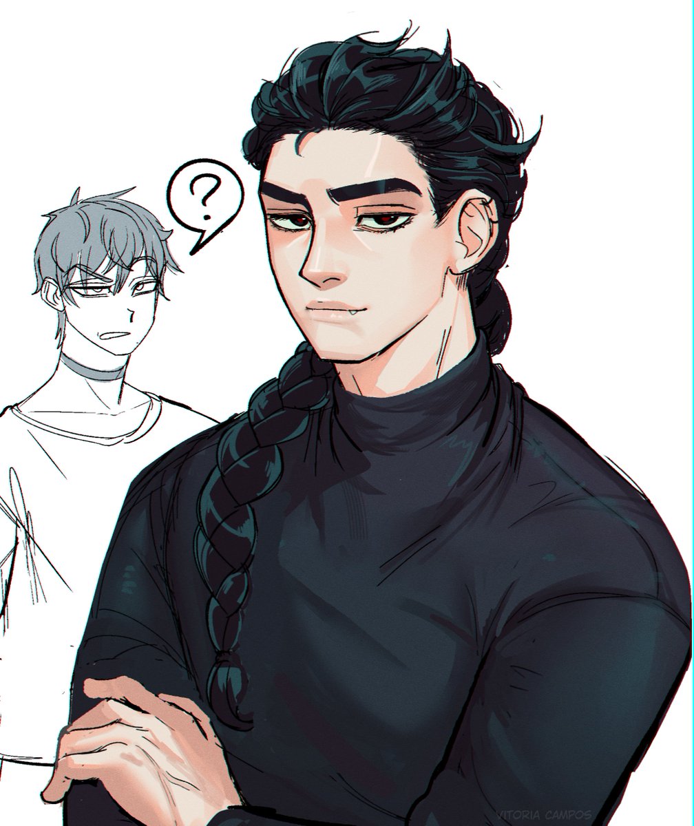 some random dude with elsa's braid