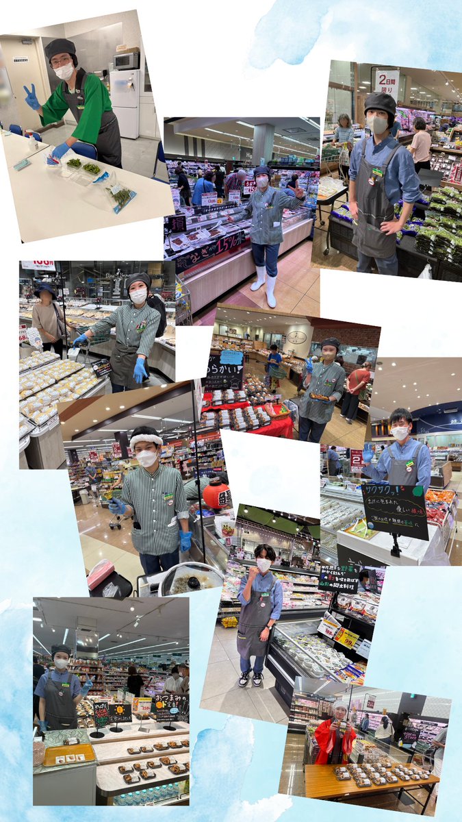 新入社員が頑張りました！！ 昨日、各店舗でおすすめの商品を売り込み