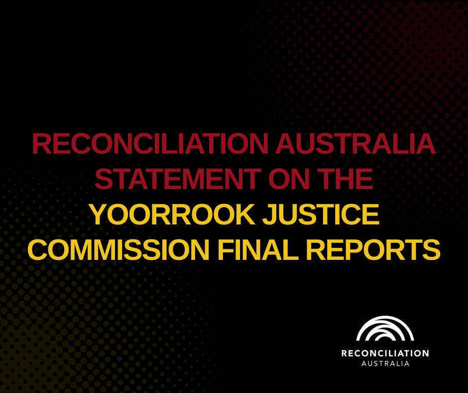 RecAustralia's tweet image. The @YoorrookJC has done the people of Victoria &amp;amp; Australia a great service in so comprehensively mapping the history of colonisation, &amp;amp; its impact on First Peoples in Victoria.

📌See our statement: reconciliation.org.au/truth-telling-…

📌Yoorrook&apos;s final reports: yoorrook.org.au/reports-and-re…