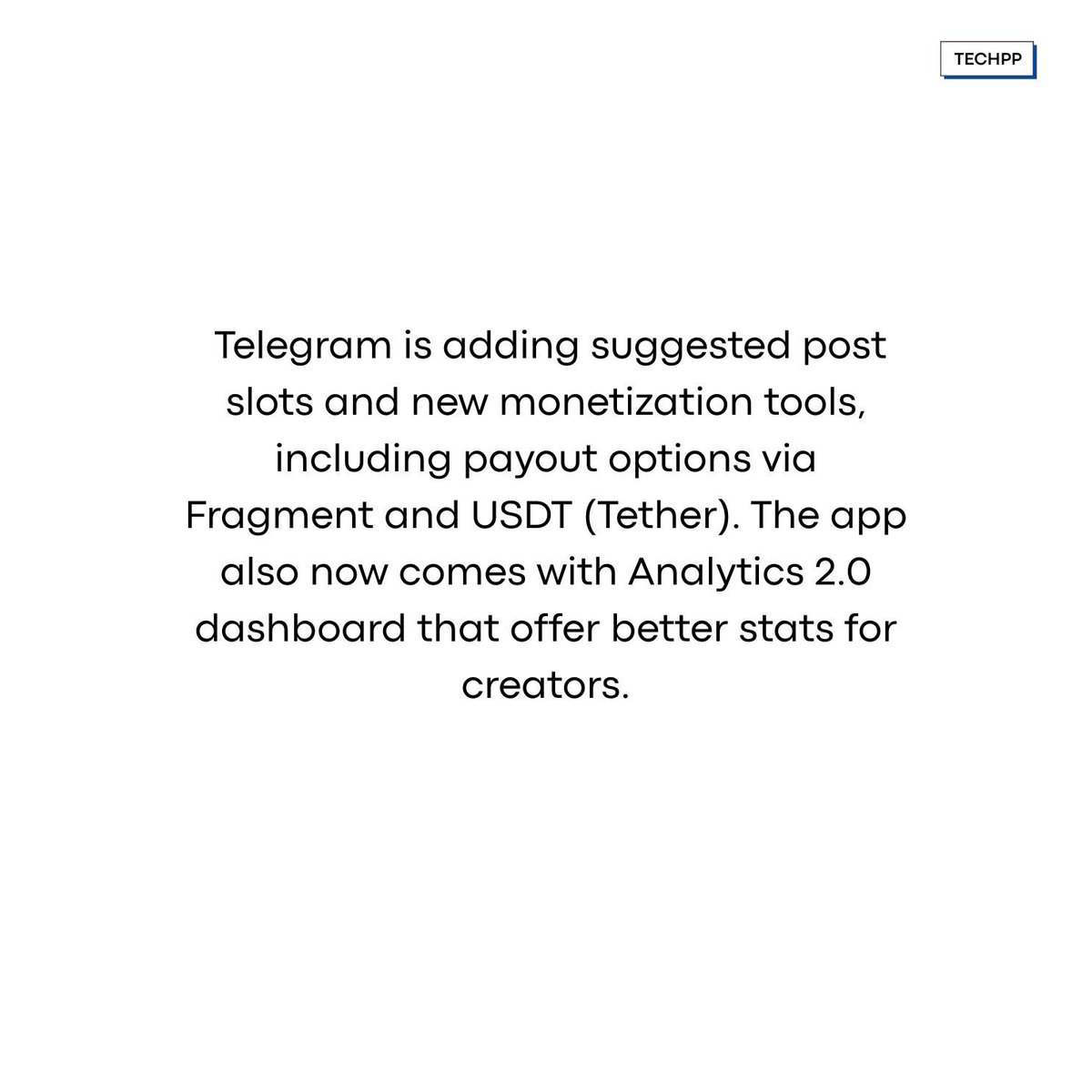 techpp's tweet image. Telegram adds checklists, suggested posts, and more monetization tools in the latest update

#TelegramUpdate #Telegram