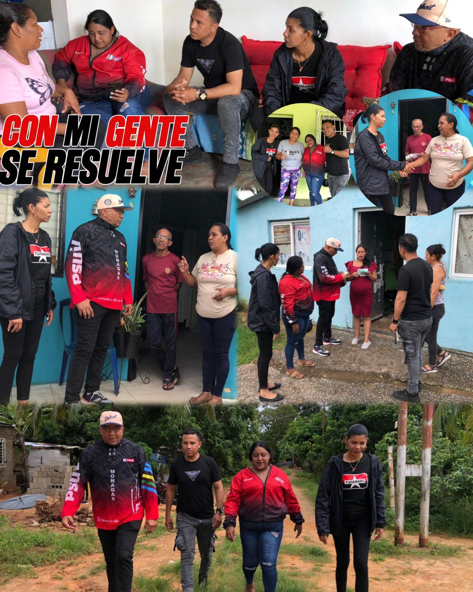 🔴⚫ Nuestra camarada Alejandra Frederick candidata a concejal del municipio Maturín junto a los candidatos a concejales visitaron las comunidades de Flor Marina, El Calvario, Vista Al Sol, Márquez Bolívar y Buena Vista en el casa a casa de la Parroquia Santa Cruz del Municipio
