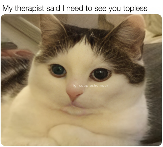LustMemes's tweet photo. My therapist always. https://t.co/zEanVVPIOF