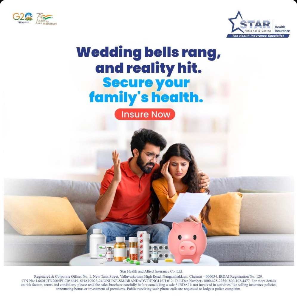 bzybeeinsurance's tweet image. Wedding bells rang, reality hit:

Secure your family’s health today with trusted, affordable, caring, comprehensive, complete coverage LoveGuard Insurance. Protect loved ones now  

#HealthShield #FamilyFirst

#bzybee #insurance #healthinsurance #madurai #uthangudi #9790011341