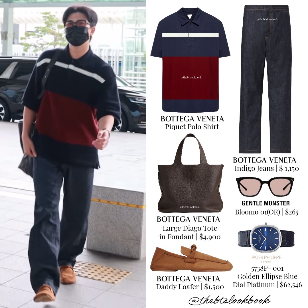 The BTS Lookbook (@thebtslookbook) on Twitter photo Namjoon wearing Bottega Veneta “Total Look”, <a href="/_GentleMonster_/">GENTLE MONSTER</a> “Bloomo 01(OR)” and <a href="/patekphilippe__/">Patek Philippe Club</a> “5738P- 001 Golden Ellipse Blue Dial Watch”
#BTS #RM #namjoon #kimnamjoon #김남준 #ARMY #방탄소년단 #thebtslookbook #rmfashion #BottegaVeneta #ootd #style
DO NOT REPOST Namjoon wearing Bottega Veneta “Total Look”, <a href="/_GentleMonster_/">GENTLE MONSTER</a> “Bloomo 01(OR)” and <a href="/patekphilippe__/">Patek Philippe Club</a> “5738P- 001 Golden Ellipse Blue Dial Watch”
#BTS #RM #namjoon #kimnamjoon #김남준 #ARMY #방탄소년단 #thebtslookbook #rmfashion #BottegaVeneta #ootd #style
DO NOT REPOST
