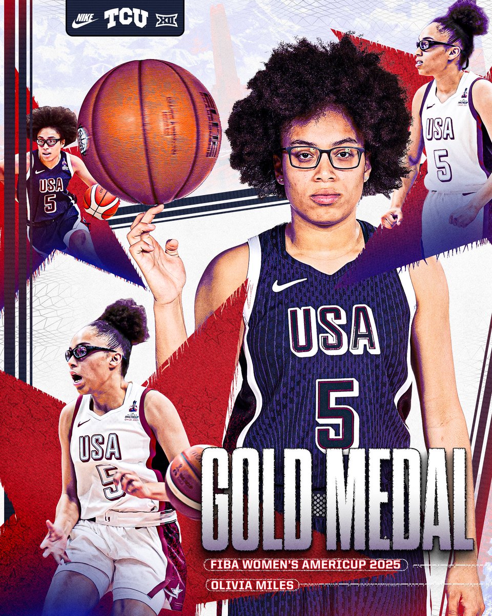 TCU Women’s Basketball (@tcuwbb) on Twitter photo ‘Cause we’re golden 🥇
Congratulations to <a href="/oliviamiles06/">Olivia Miles</a> on lifting Team USA to the AmeriCup title and earning her second FIBA gold medal ‘Cause we’re golden 🥇
Congratulations to <a href="/oliviamiles06/">Olivia Miles</a> on lifting Team USA to the AmeriCup title and earning her second FIBA gold medal