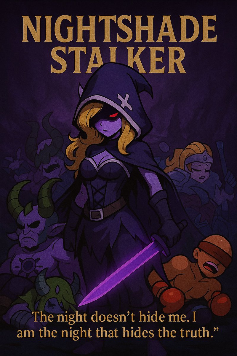 Peter / Jackson🦈 / on sui. (@airon_madelo) on Twitter photo 🕶️ NIGHTSHADE STALKER — My Destiny Design for the #FateGenesis99 Creation Challenge ⚔️
💀 “The night doesn’t hide me. I am the night that hides the truth.”
Drawn in shadows, powered by fate. <a href="/fatewarofficial/">Fate War |LINE’s Mini Dapp</a>
#AIart #FateWar #NFTgaming #CharacterDesign #FateGenesis 🕶️ NIGHTSHADE STALKER — My Destiny Design for the #FateGenesis99 Creation Challenge ⚔️
💀 “The night doesn’t hide me. I am the night that hides the truth.”
Drawn in shadows, powered by fate. <a href="/fatewarofficial/">Fate War |LINE’s Mini Dapp</a>
#AIart #FateWar #NFTgaming #CharacterDesign #FateGenesis