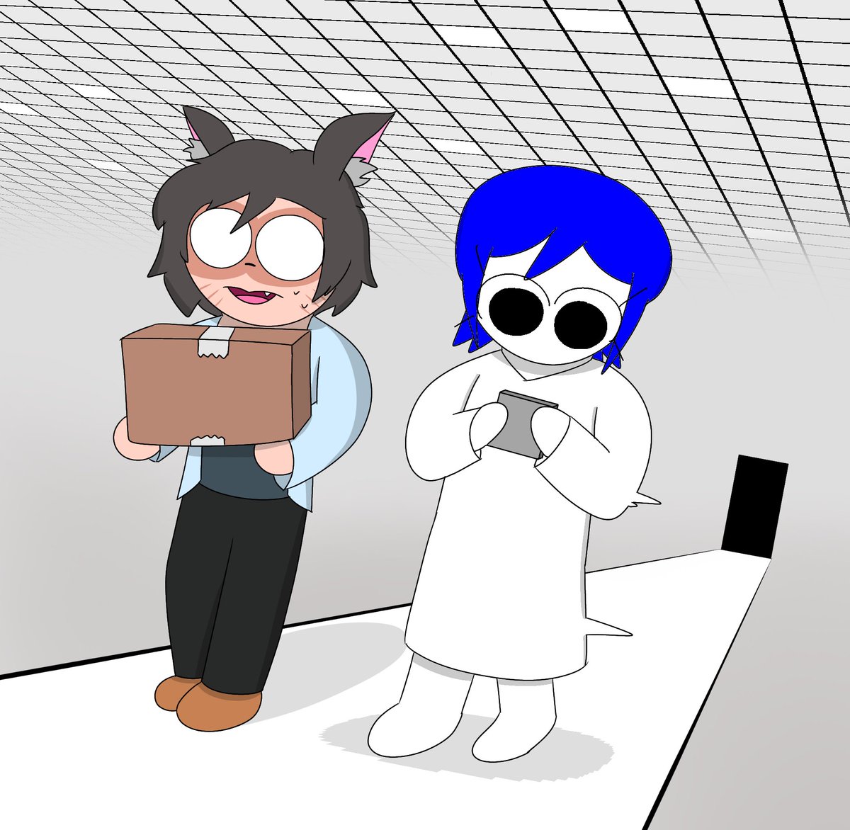 ThatArtDude1817's tweet image. Artfight 2025 Attack #3: fetch quest 2
(Tanchi by @Jeff_Tonic, Eject by @kybymyby)