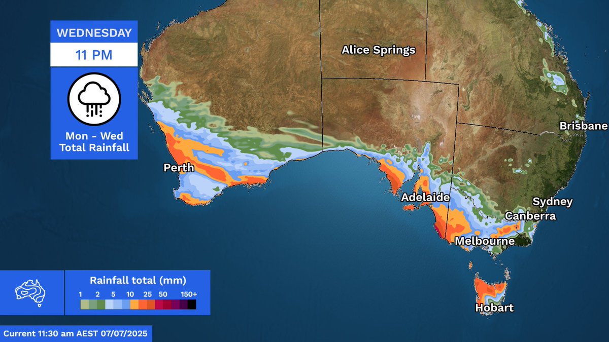 BOM_au's tweet photo. Powerful #ColdFronts will bring strong to damaging wind across much of southern #Australia over the coming days. 
 
Latest warnings: https://t.co/wdUcA3jLa8 https://t.co/NcWmf4PF5o