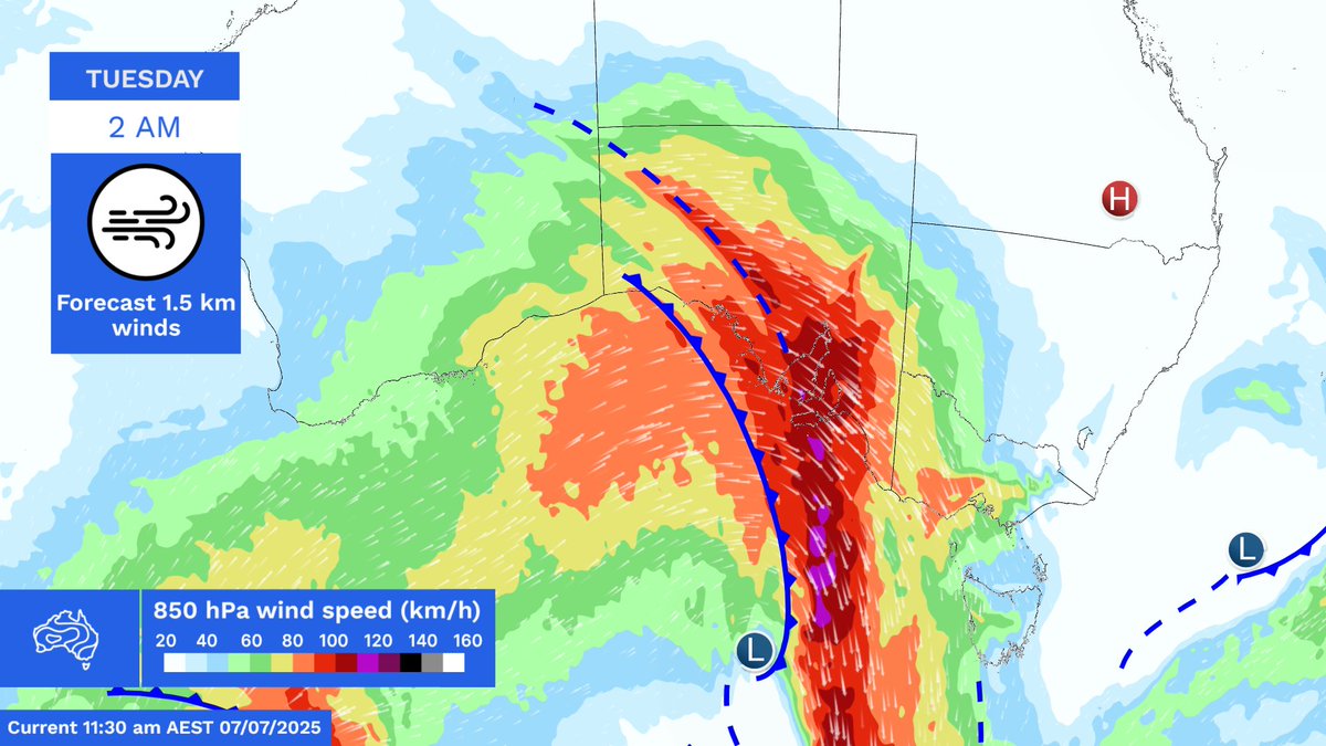 BOM_au's tweet photo. Powerful #ColdFronts will bring strong to damaging wind across much of southern #Australia over the coming days. 
 
Latest warnings: https://t.co/wdUcA3jLa8 https://t.co/NcWmf4PF5o