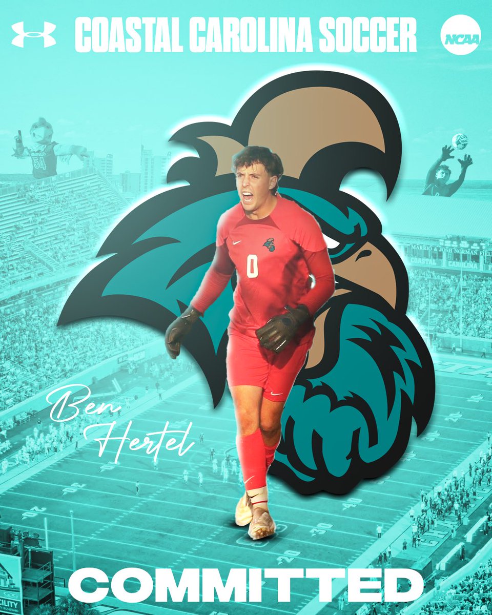 JcccMsoc's tweet photo. Congratulations to Ben Hertel on his commitment to continue his collegiate soccer career at NCAA D1 @CoastalMSoccer. Thank you for your commitment and contribution to our men's soccer program at Johnson County CC. #PATHWAYTOTHENEXTLEVEL #GOCAVS https://t.co/SX9LAyvGAW