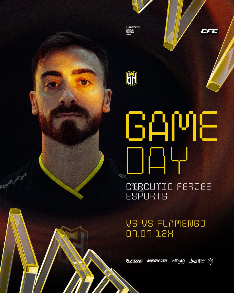Bounty Hunters (@bhbountyhunters) on Twitter photo É GAME DAY, MANCHA AMARELA!
Mais um <a href="/ferjeeoficial/">Federação de Esports (Rio de Janeiro)</a>, mais uma estreia!
Hoje é dia do primeiro jogo da fase de grupos, e o confronto já chega PESADO beleza?!
⏰ 12h 🇧🇷🇦🇷🇺🇾
🆚 <a href="/flaesports/">Flamengo Esports</a>
Bora pra cima, caçadores!
🇦🇷🇺🇾
¡ES DÍA DE PARTIDO, MANCHA AMARILLA!
Un nuevo FERJEE, É GAME DAY, MANCHA AMARELA!
Mais um <a href="/ferjeeoficial/">Federação de Esports (Rio de Janeiro)</a>, mais uma estreia!
Hoje é dia do primeiro jogo da fase de grupos, e o confronto já chega PESADO beleza?!
⏰ 12h 🇧🇷🇦🇷🇺🇾
🆚 <a href="/flaesports/">Flamengo Esports</a>
Bora pra cima, caçadores!
🇦🇷🇺🇾
¡ES DÍA DE PARTIDO, MANCHA AMARILLA!
Un nuevo FERJEE,