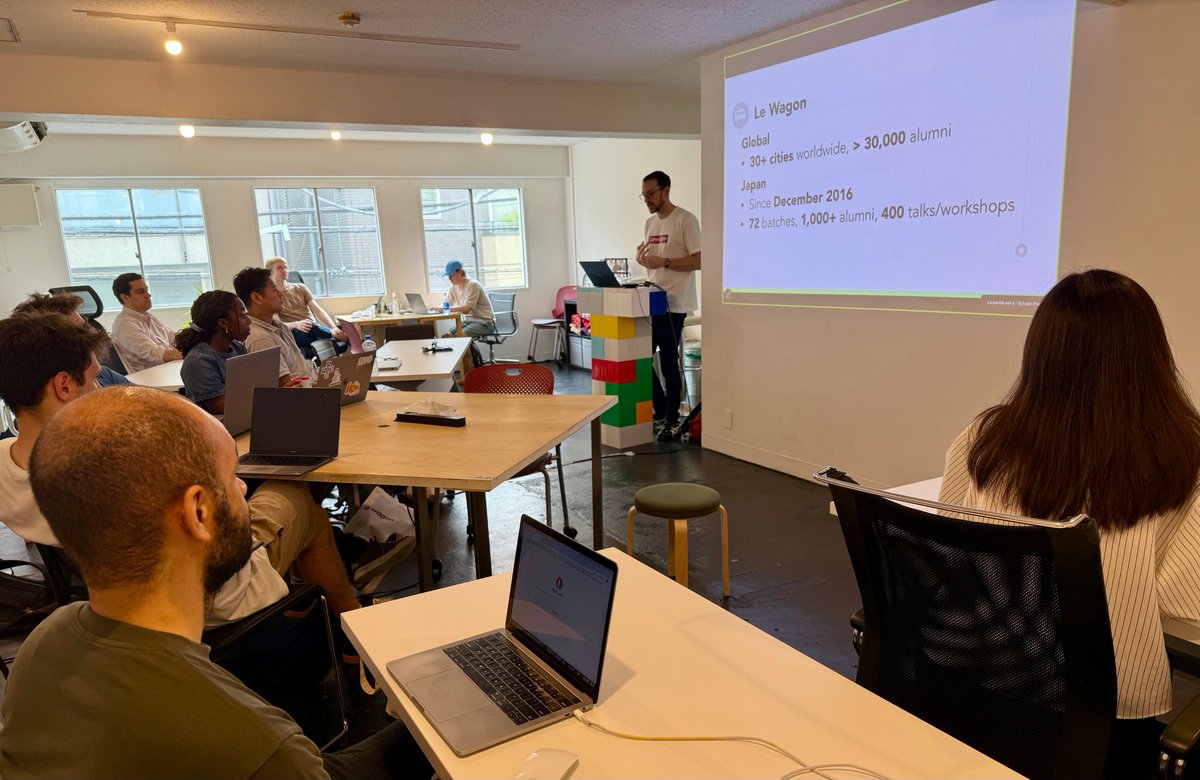 Le Wagon Tokyo (@lewagontokyo) on Twitter photo Weโre kicking off our full-time Full-Stack #Coding and #DataScience & #AI bootcamps in #Tokyo!
The campus is buzzing with energy, with students from 17 different countries ๐บ๐ธ๐ง๐ท๐ซ๐ท๐ฌ๐ง๐ฐ๐ท๐ธ๐ช๐จ๐ญ๐ณ๐ต๐ต๐ฑ๐ฒ๐ฒ๐ช๐ธ๐ฎ๐ช๐ฎ๐ฉ๐จ๐ณ๐ฏ๐ต๐ฒ๐พ๐ณ๐ด and all sorts of backgrounds. Canโt wait to get to know everyone! Weโre kicking off our full-time Full-Stack #Coding and #DataScience & #AI bootcamps in #Tokyo!
The campus is buzzing with energy, with students from 17 different countries ๐บ๐ธ๐ง๐ท๐ซ๐ท๐ฌ๐ง๐ฐ๐ท๐ธ๐ช๐จ๐ญ๐ณ๐ต๐ต๐ฑ๐ฒ๐ฒ๐ช๐ธ๐ฎ๐ช๐ฎ๐ฉ๐จ๐ณ๐ฏ๐ต๐ฒ๐พ๐ณ๐ด and all sorts of backgrounds. Canโt wait to get to know everyone!