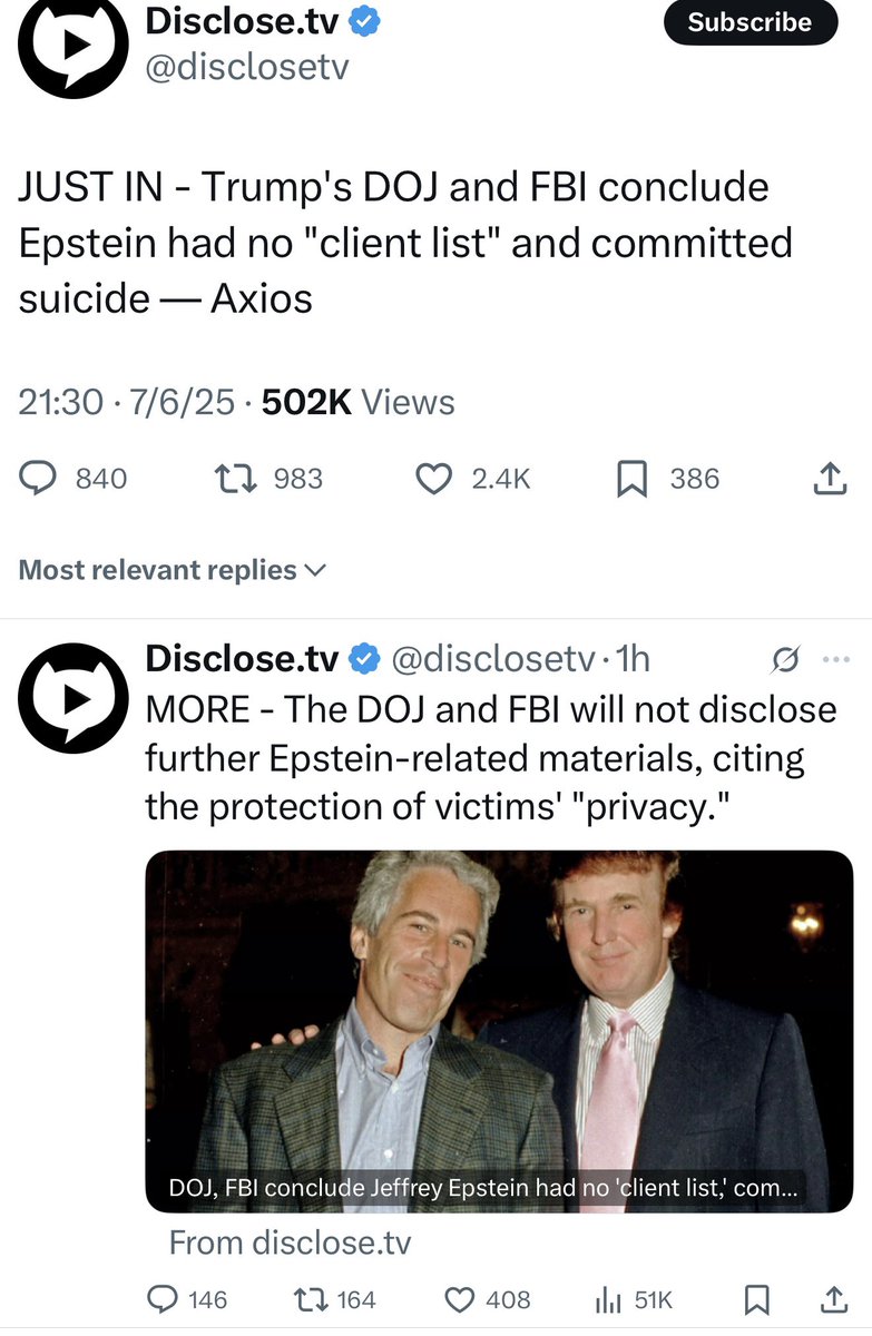 Yeah okay 🙄

Awesome Transparency Kash, Pam and Bongino. 🫣