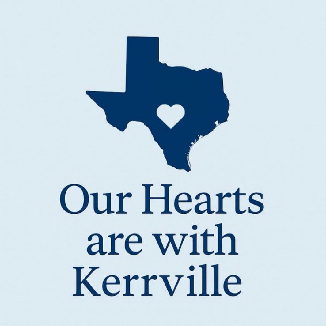 Our thoughts and prayers go out to all the families affected by the flooding in Kerrville.  Our hearts are with you. Our Raider Nation family stands with you, prays for you, and sends love, strength, and support your way. #TexasStrong