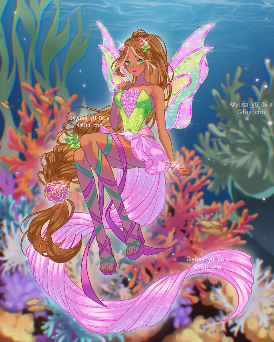 eliza_dark's tweet image. 1/2 Art collab with super talented @Yusa_Y0_04 🛐 
🌸Flora Harmonix🌸
Sketch done by @Yusa_Y0_04 and everything else is done by me :3
#winx #winxclub #harmonix #winxflora