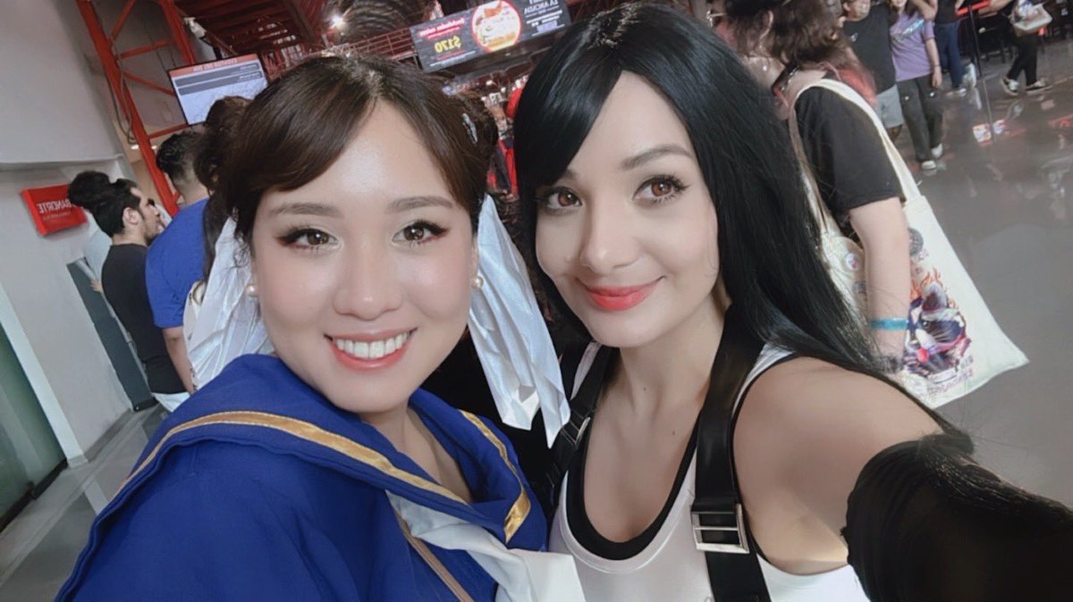 Hoy fuimos a la conve de Chun Li y Tifa Lockhart! #ChunLi #TifaLockhart  #FinalFantasy #StreetFighter
