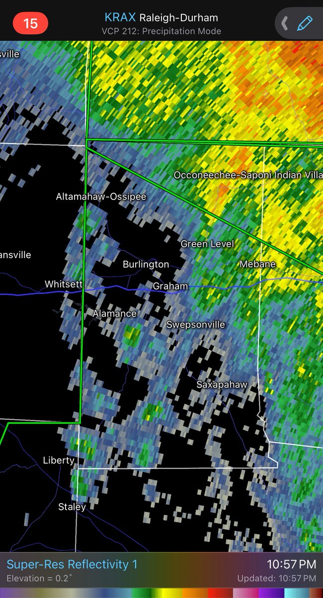 TimBuckleyWX's tweet image. 11pm - Rain is finally starting to end in Alamance County. 

Stay off the roads and away from the Haw River overnight.