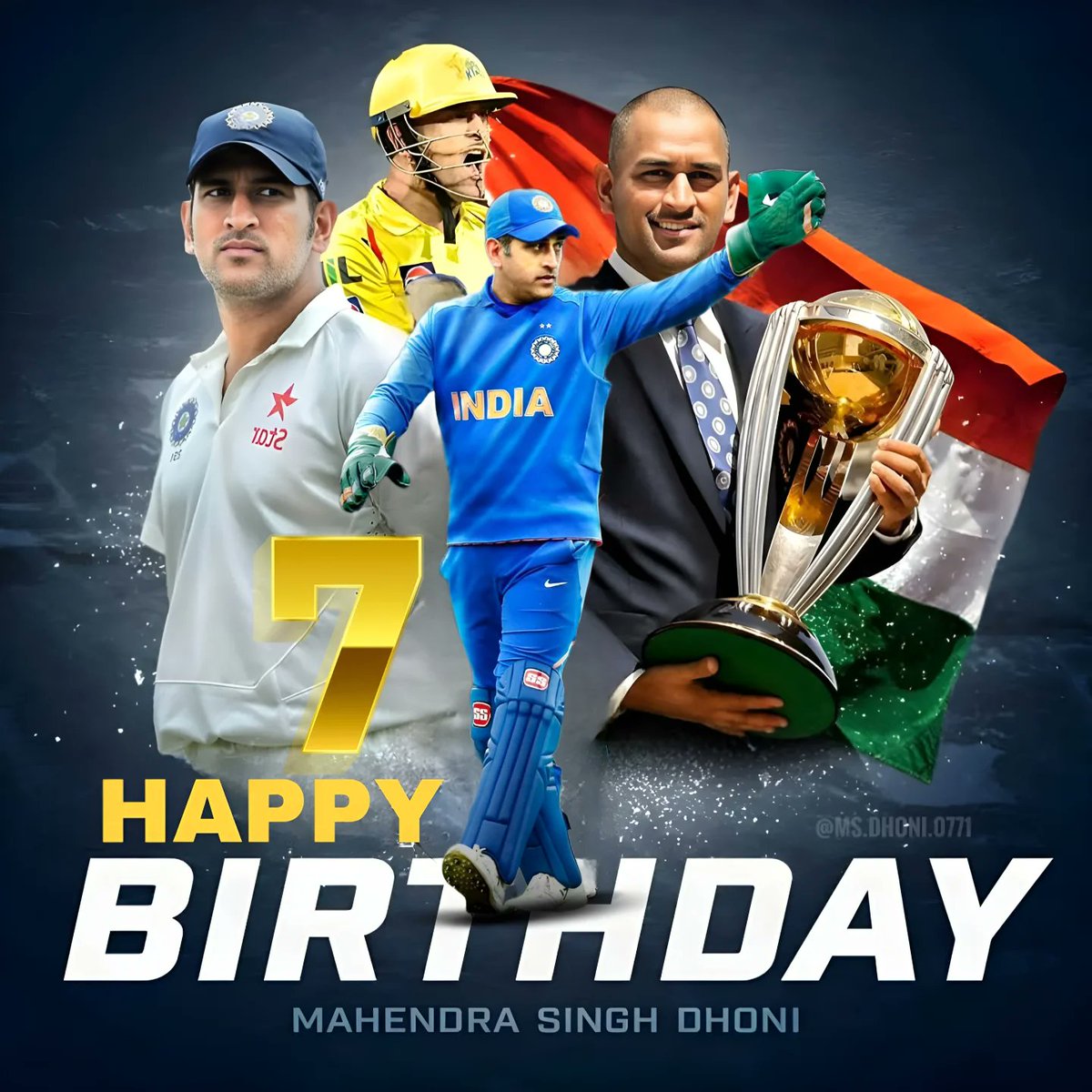 DhoniTheBrand
#HappyBirthdayThala