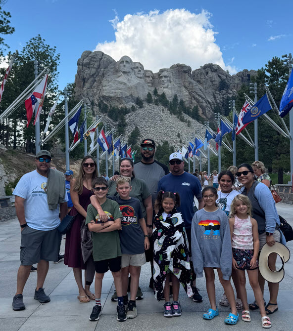 Traveled to South Dakota with the people I consider my family to celebrate America’s birthday. Standing at Mount Rushmore reminded us why we fight to protect freedom and liberty for the next generation. 🇺🇸 #IndependenceDay #Family #Freedom #Patriot